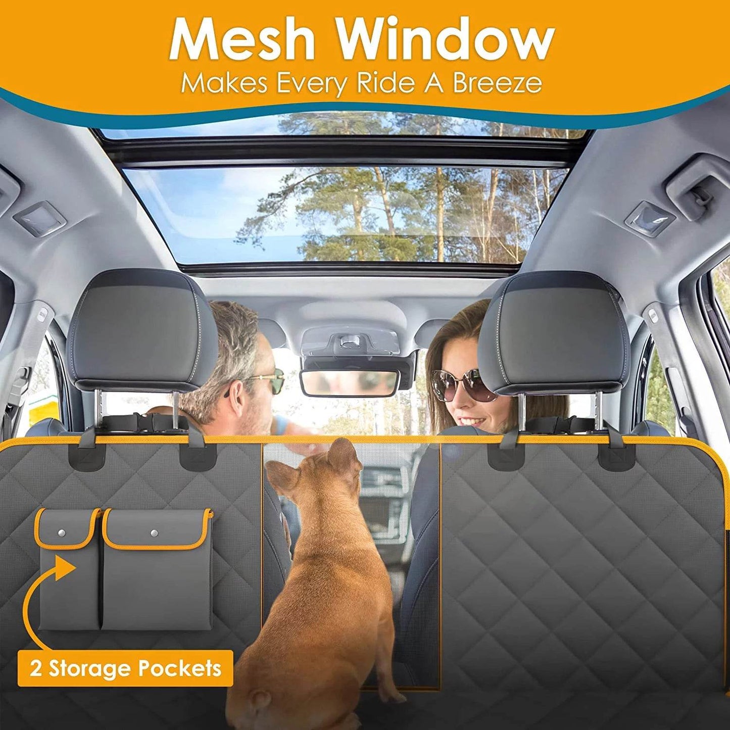 Luxury Dog Car Seat Cover Hammock – Max & Rex Collection