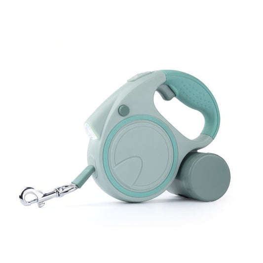 Retractable Dog Leash with Built-In Flashlight – 5m, Waterproof