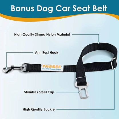 Luxury Dog Car Seat Cover Hammock – Max & Rex Collection