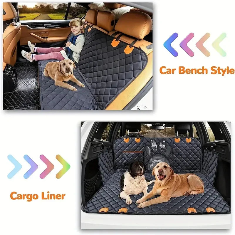 Pet Zen 100% Waterproof Car Rear Seat Cover – Heavy Duty