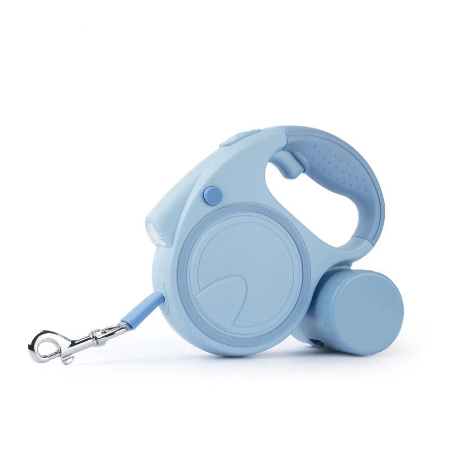 Retractable Dog Leash with Built-In Flashlight – 5m, Waterproof