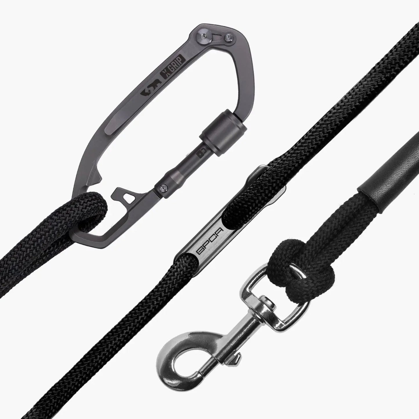 GPCA Dog Leash Set PRO – Steel & Titanium Grip Options