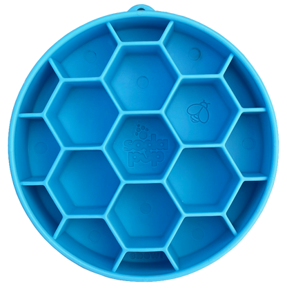 SodaPup Honeycomb Slow Feeder Dog Bowl – Enrichment & Anxiety Relief