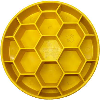 SodaPup Honeycomb Slow Feeder Dog Bowl – Enrichment & Anxiety Relief
