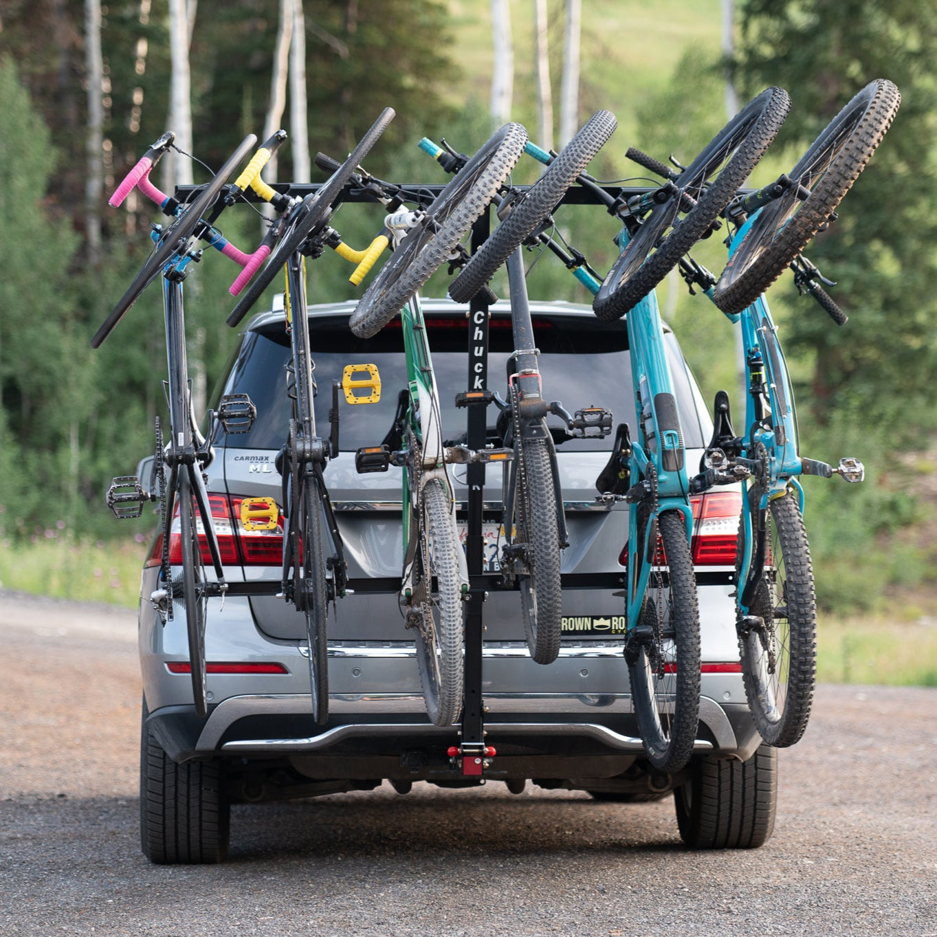 Chuck Rack 4-Bike Vertical Hitch Rack
